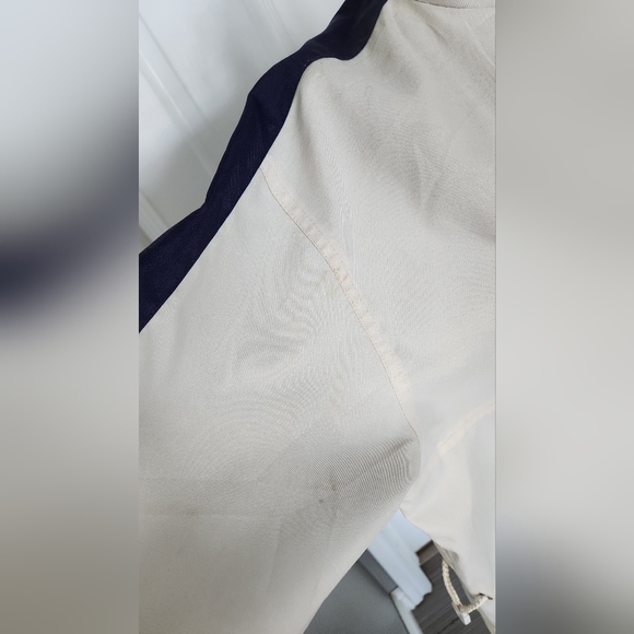 BR Equestrian Cream and Navy Half Zip Jacket - Size Medium - Picture 14 of 16